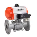 Кран шаровой прямой Dn.ru D160-10375 Ду40 Ру40 нержавеющая сталь ручка плоская