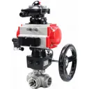 Кран шаровой прямой Dn.ru D160-08264 Ду25x1" Ру63 ВР нержавеющая сталь ручка барашек