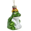 Елочная игрушка Лягушка 779073 8.5 см х 6 см зеленый