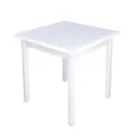 Кухонный стол квадратный Solarius 600-10247 75x75x75 см дерево цвет белый