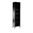 Стеллаж деревянный Leset 49.2x197x37 см массив сосны цвет черный
