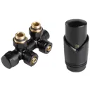 Термостатический комплект Vivaldo ITRV-BL 1/2" цвет черный