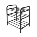 Подставка для обуви Nika 3 полки 33x44x50см черный
