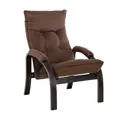 Кресло-качалка Leset 6971 Левада 68.5x110x80 см велюр цвет коричневый