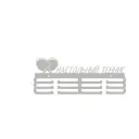 Медальница Ilikpro Настольный теннис 39x0.15 см Металл цвет белый