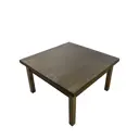 Журнальный столик квадратный Solarius из массива сосны 70x70x46 см венге