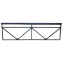 Газонное ограждение Ювента 1.92x0.48м цвет черный