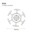 Модуль светодиодный Apeyron 02-70 230 В 40 Вт диск 3600 Лм изменение цвета RGB