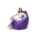 Кресло-мешок PuffGarden Груша XXXXL 60x140x100 см цвет фиолетовый