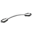 Мебельная ручка-скоба Левша FS-141 096 старое олово/ белый TS