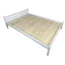 Кровать Solarius 150klbel-full 150x200 см массив сосны цвет белый