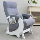 Кресло-качалка Glider Эталон с карманами Tailor 7 57x96x83 см шенилл цвет молочный дуб