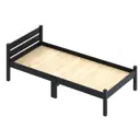 Кровать Solarius Kompakt100onix-full 100x200 см Массив сосны цвет черный оникс