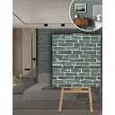 Комплект панелей ПВХ Dolleks Сумерки коричневый 770x700x3мм 5.04м² 10шт