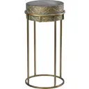 Журнальный столик круглый Гласар 33x33x67 см цвет желтый