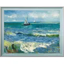 Картина в раме Морской пейзаж у Сент-Мари-де-ла-Мер 40x50 см