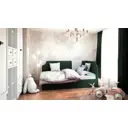 Кровать Costa Джуниор 150x100x213 см Велюр цвет зеленый