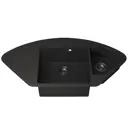 Мойка для кухни врезная Uperwood Quartz UPD-06 51x100.6 см глубина чаши 20 см кварцевый песок цвет черный матовый