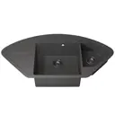 Мойка для кухни врезная Uperwood Quartz UPD-06 51x100.6 см глубина чаши 20 см кварцевый песок цвет серый