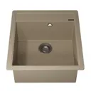 Мойка для кухни врезная Uperwood Quartz UPD-07 51x46 см глубина чаши 20 см кварцевый песок цвет бежевый