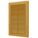 Решетка вентиляционная с сеткой Era 200x300 мм пластик цвет бежевый