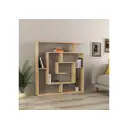 Стеллаж деревянный Leve 125x129x22 см нагрузка до 5 кг МДФ с покрытием цвет бежевый