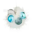 Елочная игрушка Связка шаров 8x8 цвет синий