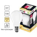 Лампа светодиодная Lexman E27 220-240 В 7.5 Вт груша матовая 1000 лм теплый белый свет