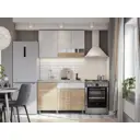 Кухонный гарнитур Sv-мебель Кайган 120x214x60 см ЛДСП цвет белый/дуб сонома