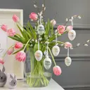 Декоративные фигурки подвесные Пасхальные яйца 12 штук