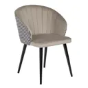 Стул Bradex Paola 59x80.5x56 см велюр цвет бежевый