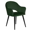 Стул Bradex Bruno 57x78x61 см велюр цвет темно-зеленый