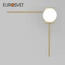 Настенный светильник EUROSVET 40035/1 Fredo цвет белый/латунь