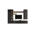 Шкаф для телевизора Wood&Stone 260x158.80x36.60 см ЛДСП цвет дуб/графит