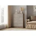 Комод Bts КМ-02 4 ящика 80.20x37.60x113.20 см ЛДСП цвет коричневый