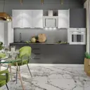 Навесной шкаф на газлифте Beneli Color 60x36x31.2 см ЛДСП цвет черно-серый