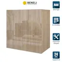 Настенная полка Beneli 59x36.6 см ЛДСП цвет коричневый