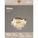 Люстра подвесная Moderli Wave V10768-8p 8 ламп 18 м² цвет золотой