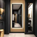 Зеркало с рамой Alias qr1605015b 50x160 см