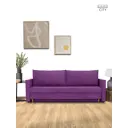 Раскладной диван Cityhd прямой диван 212x73x74 см велюр цвет фиолетовый