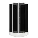 Душевая кабина Domani-Spa Delight Slim 99 90x90x218 см низкий поддон черные стенки тонированное стекло