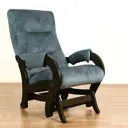 Кресло-качалка Glider Модель аоста компакт 58x96x84 см велюр цвет elza 06/венге