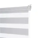 Рулонная штора Decofest День-ночь Бейс 40x160 см цвет морозный серый