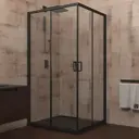 Душевой уголок Veconi Rovigo 363737, 100x100x195 профиль черный