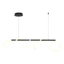Светильник подвесной светодиодный ST Luce Sagrato Sl6102.403.45 16 м² теплый белый (желтый) свет цвет черный