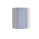 Навесной шкаф Квадро 60x90x60 см фасад синий МДФ каркас серый ЛДСП Дсв Мебель