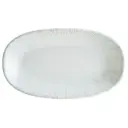 Блюдо сервировочное Bonna Iris овальное 8.50x15 см фарфор цвет белый