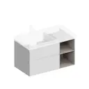 Тумба под раковину Kerama Marazzi CUBO CUB.90Lh\WHT.M подвесная 90