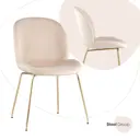 Стул кухонный Стул груп турин 87x56x48 см велюр цвет бежевый 8329 velvet beige