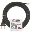Шнур сетевой Dori без заземления без выключателя 6 A 10 м цвет черный